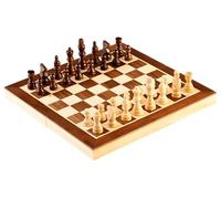 DEQUBE - Juego de Mesa - Ajedrez magnético- Tablero marquetería Plegable - Madera FSC - +7 años (940D00343)