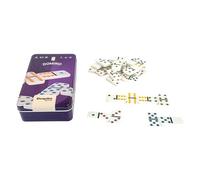 DEQUBE - Juego de Mesa - Domino Doble - Formato Viaje - Caja Metal - +6 años (941D00325)