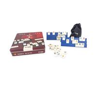 DEQUBE - Juego de Mesa - Rummy 4 Jugadores - Caja Metal- +8 años (941D00345)