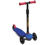 DEQUBE- Patinete Infantil 3 Ruedas Ajustable- Patinete con Ruedas LED y Freno Trasero- Plegable y fácil de Transportar. Ultraligero y Seguro. para niños de 2 a 7 años. Color Azul (914D00019)