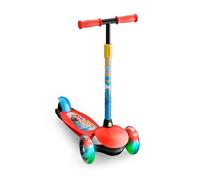 DEQUBE- Patinete Infantil Hot Wheels 3 Ruedas - Ajustable- Ruedas LED y Freno Trasero - Plegable y fácil de Transportar - Ultraligero y Seguro (Deqube 914D00184)