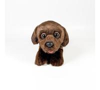FUNDACIÓN BOCALAN - Peluche Labrador Chocolate 21cm con Chaleco - + 0 Meses (DeQube 939D00248)