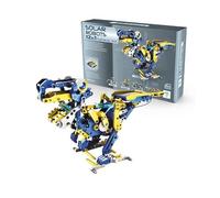 DEQUBE - Robot Solar hidráulico 12en1 - Se transforma en 12 animales diferentes - Multitud de movimientos funcionales - Incluye panel solar, caja de cambios y transmisión hidráulica (Deqube 925D00153)