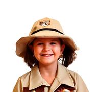 DEQUBE - Sombrero de explorador unisex, completa tu disfraz con complementos, talla unica