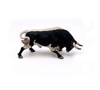Deqube - Toro Bravo Aparejado Embistiendo - Figura Coleccionable Pintada a Mano -Escala 15x8x4 cm - Modelo (90110109)