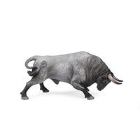 Deqube - Toro Bravo Cárdeno Embistiendo - Figura Coleccionable Pintada a Mano - Tamaño 15x8x4 cm - Modelo (90110102)