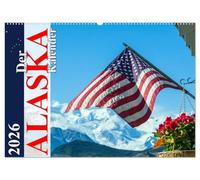 Der Alaska Kalender (Wandkalender 2026 DIN A2 quer), CALVENDO Monatskalender: Ein Monatskalender mit 12 wunderschönen Fotos, aufgenommen in der Wildnis Alaskas.