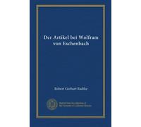 Der Artikel bei Wolfram von Eschenbach