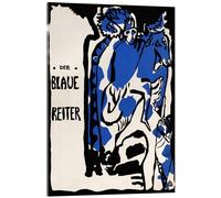 Der blaue Reiter, Portada Cuadro de metacrilato de Wassily Kandinsky 13 x 18 cm Azul Cuadros Decoración para la pared