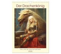 Der Drachenkönig. Ritter unter der Herrschaft des Biests (Wandkalender 2026 DIN A4 hoch), CALVENDO Monatskalender: Krieger im Zeichen des Drachen-Monarchs