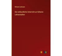 Der erdkundliche Unterricht an höheren Lehranstalten