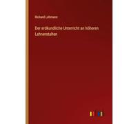 Der erdkundliche Unterricht an höheren Lehranstalten