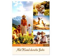 Der Familienkalender - Mit Hund durchs Jahr (Tischkalender 2026 DIN A5 hoch), CALVENDO Monatskalender: Der Kalender ist eine inspirierende Begleitung ... daran, wie treu unsere Lebensbegleiter sind.