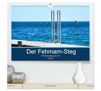 Der Fehmarn-Steg (hochwertiger Premium Wandkalender 2026 DIN A2 quer), Kunstdruck in Hochglanz: Ein Steg mitten in der Ostsee inspiriert. Das ganze Jahr hindurch.