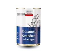 Der Feinschmecker Sopa de crema de cangrejo Büsumer, 390 ml, sopa con cangrejos auténticos del Mar del Norte, con el mejor vino blanco, ingredientes exquisitos