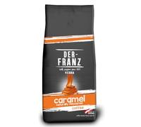 Der-Franz Café, Aromatizado con caramelo, Café mezcla de Arábica y Robusta granos enteros, 1000 g