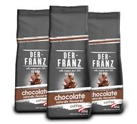 Der-Franz Café, Aromatizados con Chocolate, Café mezcla de Arábica y Robusta granos enteros, 3 x 500 g