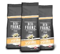 Der-Franz Café, Aromatizados con Vainilla, Café mezcla de Arábica y Robusta granos enteros, 3 x 500 g