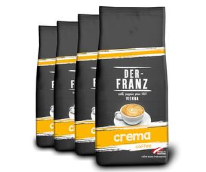 Der-Franz Crema Café, granos enteros, 4 x 1000 g