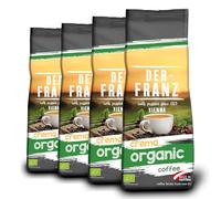 Der-Franz - Crema de café orgánico UTZ, grano entero. 500 g (Paquete de 4)