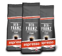 Der-Franz Espresso Café, granos enteros, 3 x 500 g