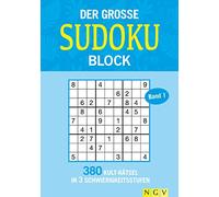 Der große Sudokublock Band 1: 380 Kulträtsel in 3 Schwierigkeitsstufen