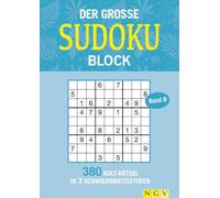 Der große Sudoku Block Band 8: 380 Sudoku-Rätsel für Erwachsene in 3 Schwierigkeitsstufen