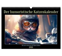 Der humoristische Katzen Kalender (Wandkalender 2026 DIN A3 quer), CALVENDO Monatskalender: Das ideale Geschenk für Katzenliebhaber die Humor lieben