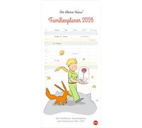 Der Kleine Prinz Familienplaner 2026: Familienkalender mit Motiven aus dem Kinderbuch-Klassiker. Wand-Kalender mit 5 Spalten. Terminkalender für Familien