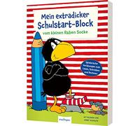 Der kleine Rabe Socke: Mein extradicker Schulstart-Block: Vorschulblock zur Vorbereitung auf die Schule, ab 5 Jahren