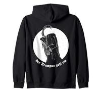 Der Krampus Geht Um Tradición navideña Alemana Sudadera con Capucha