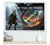 Der Krieg der Welten (hochwertiger Premium Wandkalender 2027 DIN A2 quer), Kunstdruck in Hochglanz: Die komplette Geschichte von "Der Krieg der ... im filmreifen Kinoposter-Stil.