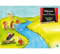 Der Rabe: Bildkarten für das Kamishibai-Theater DINA3 in deutsch/ukrainisch