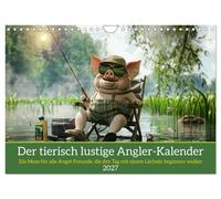 Der tierisch lustige Angler-Kalender (Wandkalender 2027 DIN A4 quer), CALVENDO M