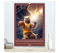 Der tierisch lustige Basketball-Kalender (hochwertiger Premium Wandkalender 2026 DIN A2 hoch), Kunstdruck in Hochglanz: Ein Muss für alle Basketball ... die den Tag mit einem Lächeln beginnen wollen