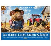 Der tierisch lustige Bauern-Kalender (Tischkalender 2026 DIN A5 quer), CALVENDO Monatskalender: Ein Muss für alle Bauern, die den Tag mit einem Lächeln beginnen wollen