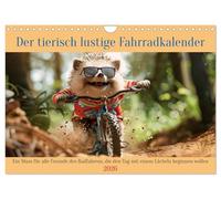 Der tierisch lustige Fahrradkalender (Wandkalender 2026 DIN A4 quer), CALVENDO Monatskalender: Ein Muss für alle Freunde des Radfahrens, die den Tag mit einem Lächeln beginnen wollen