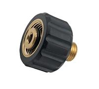 DERASL Conector de latón 1/4 + conector de pistola de espuma de cobre hembra, el adaptador de pistola de espuma es adecuado para limpiadores de alta presión de la serie Karcher HD