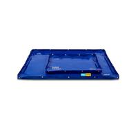 DerBlaue® Lavabo - Protección contra fugas y bandeja para taller y obra | Material robusto, bordes ajustables gracias a las tiras de metal flexibles, con ojales para colgar