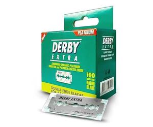 Derby Extra - unisex Cuchillas de afeitar de doble filo de seguridad - Paquete de 100 hojas