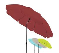Derby Sombrilla I Sombrilla redonda para playa, balcón y terraza I Parasol regulable en altura I Con protección UV I Sombrilla plegable estable I Sombrilla de playa