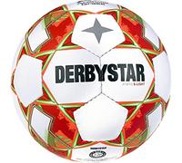 Derbystar Atmos S-Light AG v23 - Balón de fútbol Unisex Juvenil, Color Blanco y Naranja, 5