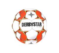Derbystar Atmos S-Light AG v23 - Balón de fútbol Unisex Juvenil, Color Blanco y Naranja, 5