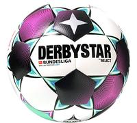 Derbystar Balón de fútbol Unisex Juvenil de la Bundesliga Brillant, Color Blanco, Magenta y Menta, 5