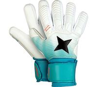 Derbystar Classico v23 - Guantes de Portero para niños (Talla 4), Color Blanco/Turquesa/Negro