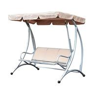 DERCLIVE Impermeable Swing Seat Top Cover Al aire libre Impermeable Durable Anti Polvo Protector Beige