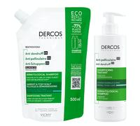 Dercos Champô Anti-Caspa Oleosa 390ml + Refill 390ml (40% Desconto)