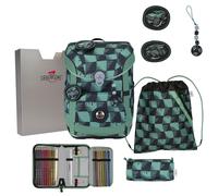 DerDieDas ErgoFlex Easy Exklusiv Superflash - Set de mochila escolar 5 piezas 950g (Super Truck)