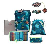 DerDieDas ErgoFlex Easy Magic Light - Juego de Mochilas Escolares (5 Unidades), Azul
