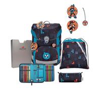 DerDieDas ErgoFlex Easy Ninja Fighter - Juego de 5 Mochilas Escolares, Azul